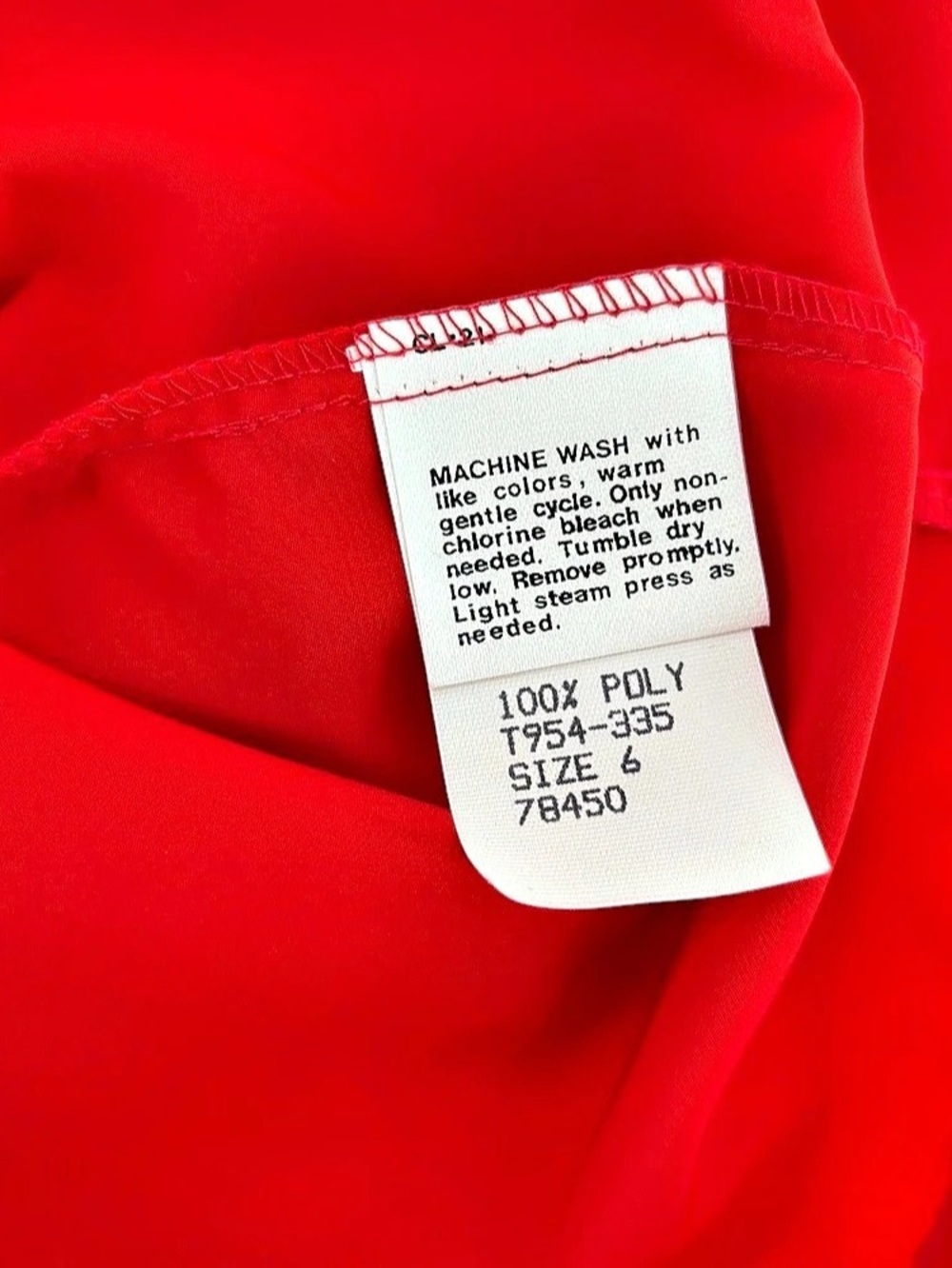 Vintage Pendleton Country Sophisticates Red Blouse 6 Office Siren Secretarycore - Picture 9 of 9